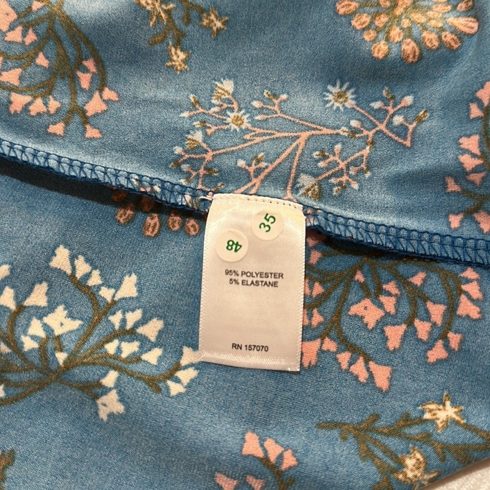 Remade Wrap Dress Teal Floral Size M NWOT - Picture 9 of 9